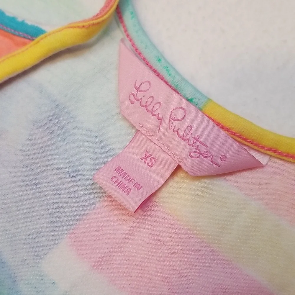 Lilly Pulitzer Gigi Neon Rainbow Maxi Dress - Picture 6 of 8